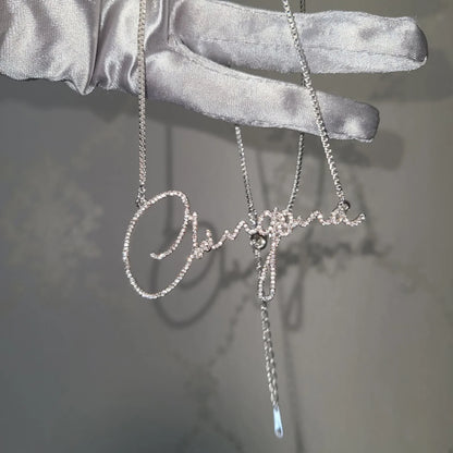 Pretty in Script Necklace ✨