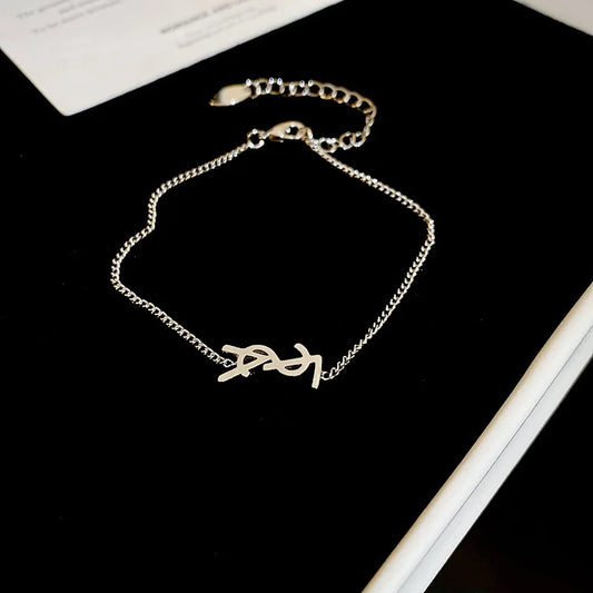 ✨ Script Charm Bracelet