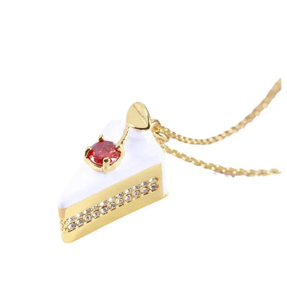 Sweet Slice Cake Necklace