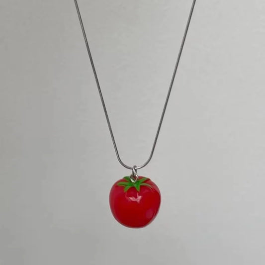 🍅 Fresh Pick Tomato Necklace