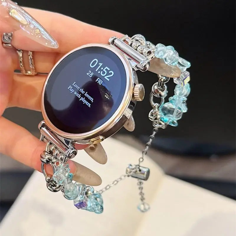 🌸 Crystal Gemstone Watch Band