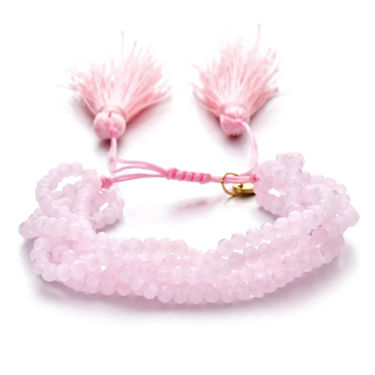 🌈 Boho Beaded Tassel Bracelet