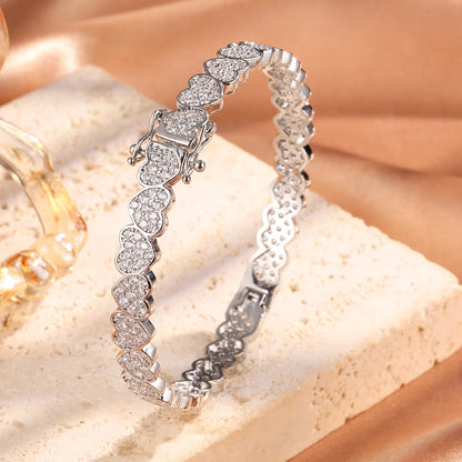 Royal Heart Crown Bangle ✨
