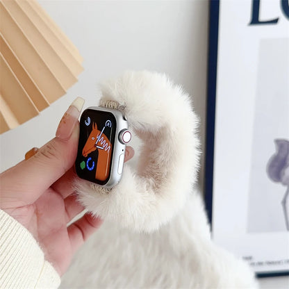 ⛄ Fuzzy Cozy Apple Watch Band