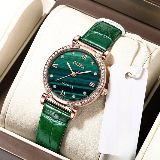 Emerald Luxe Timepiece