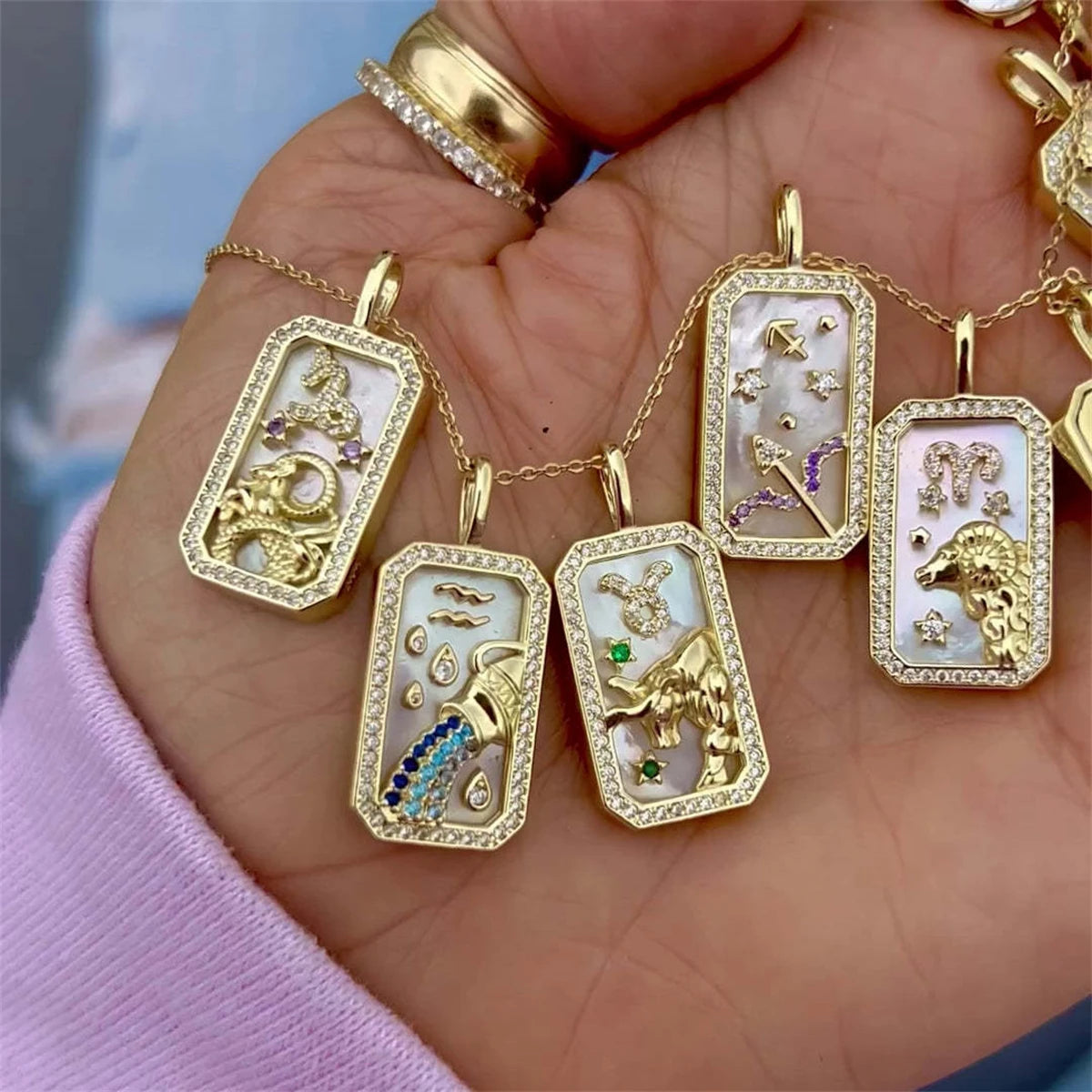 ✨ Celestial Luxe Zodiac Necklace