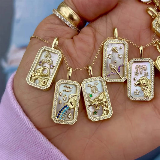 ✨ Celestial Luxe Zodiac Necklace