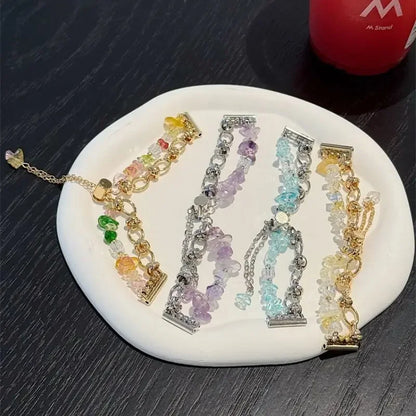 🌸 Crystal Gemstone Watch Band