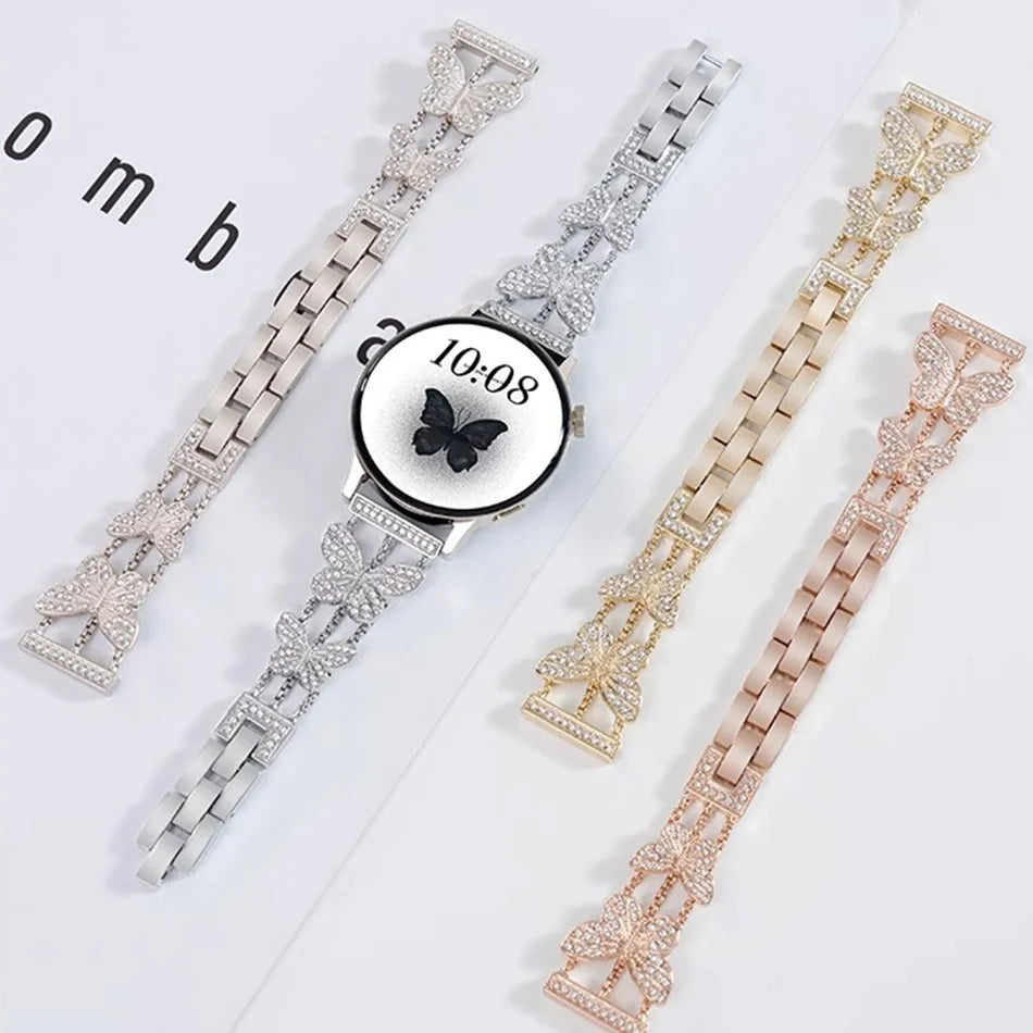 🦋 Crystal Butterfly Luxe Watch Band