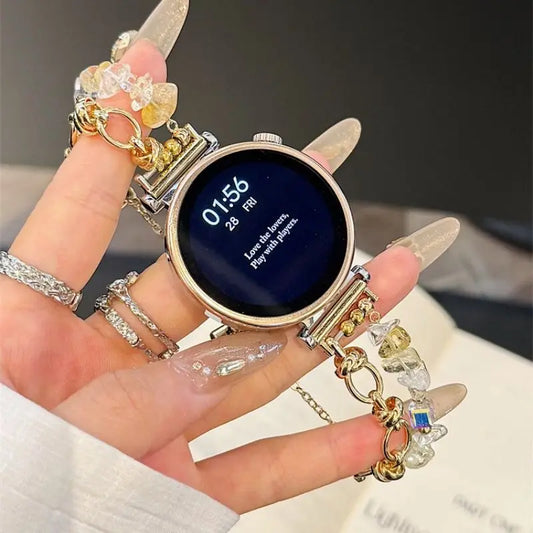 🌸 Crystal Gemstone Watch Band