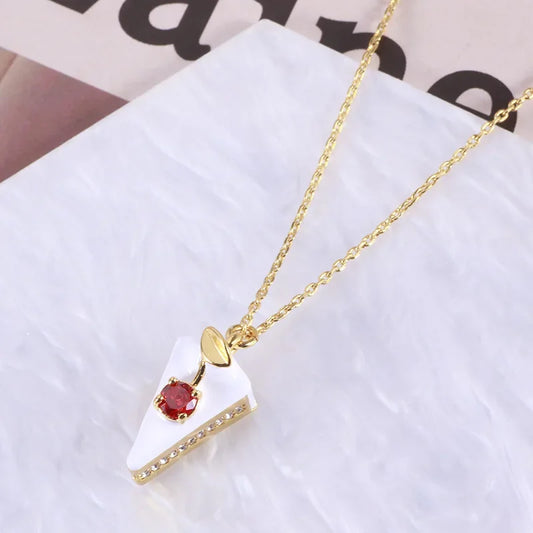Sweet Slice Cake Necklace