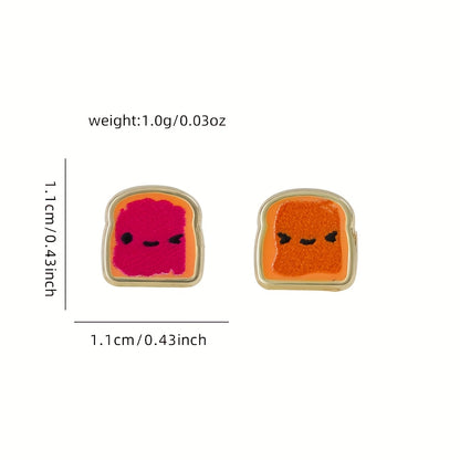 Peanut Butter & Jelly Time Studs🥜🍓