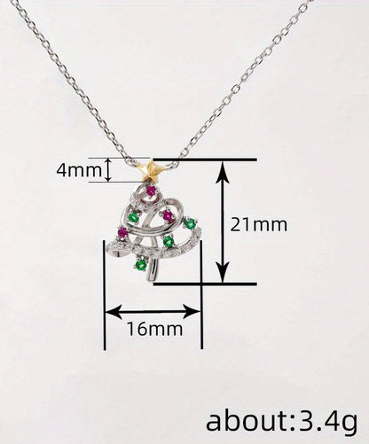 Crystal Christmas Tree Necklace
