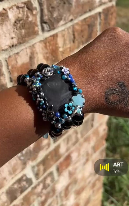 ✨ Crystal Bear Luxe Apple Watch Set