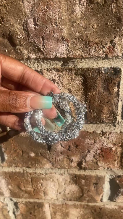 ❄️ Snowfall Sparkle Hoops